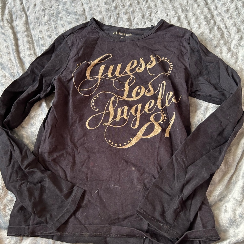 Guess girls purple Long Sleeve Top